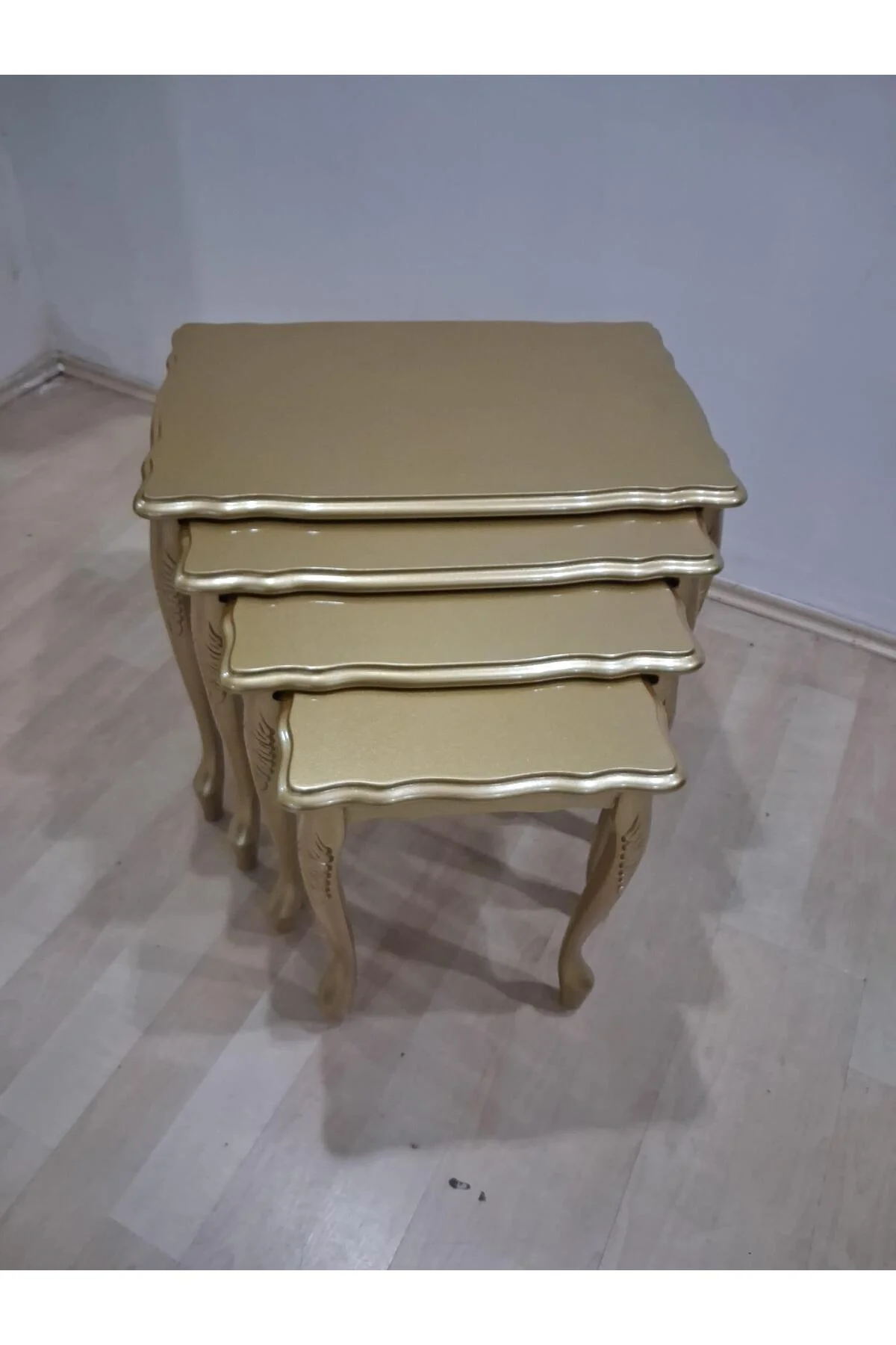 Zigon ST 12534 Aslan klasik Model Kayın Torna ayak Parlak GOLD Renk Kutu sevk El yapım - Görsel 4