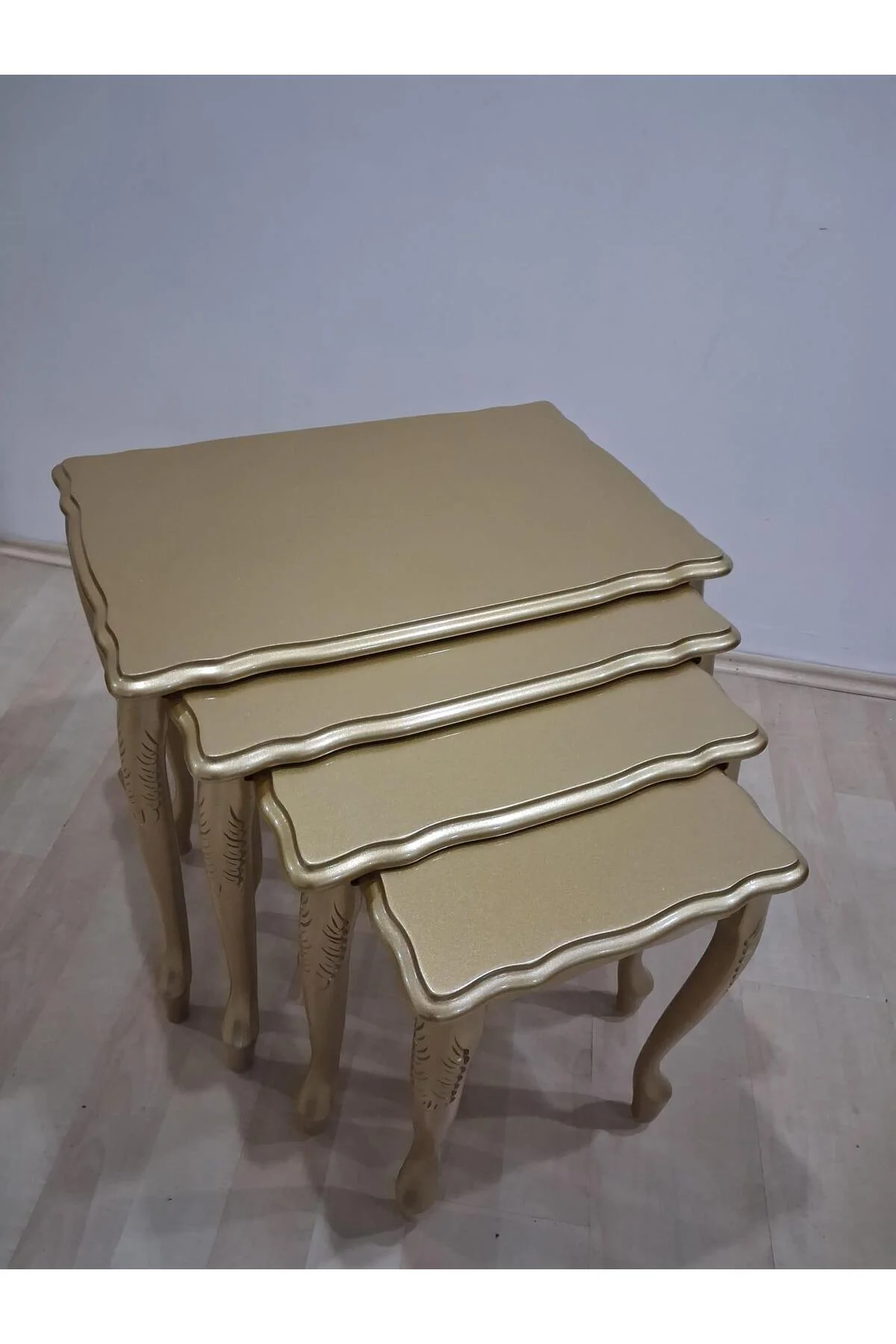 Zigon ST 12534 Aslan klasik Model Kayın Torna ayak Parlak GOLD Renk Kutu sevk El yapım - Görsel 6