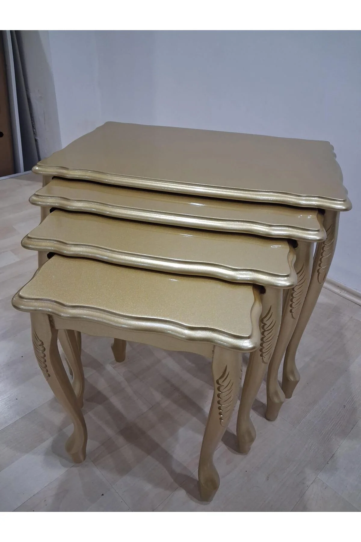 Zigon ST 17936 Klasik Model sehpa Parlak Gold renk Kayın Aslan Oyma Ayak El Yapım Zigon ST 17936 Klasik Model sehpa Parlak Gold renk Kayın Aslan Oyma Ayak El Yapım - Görsel 8