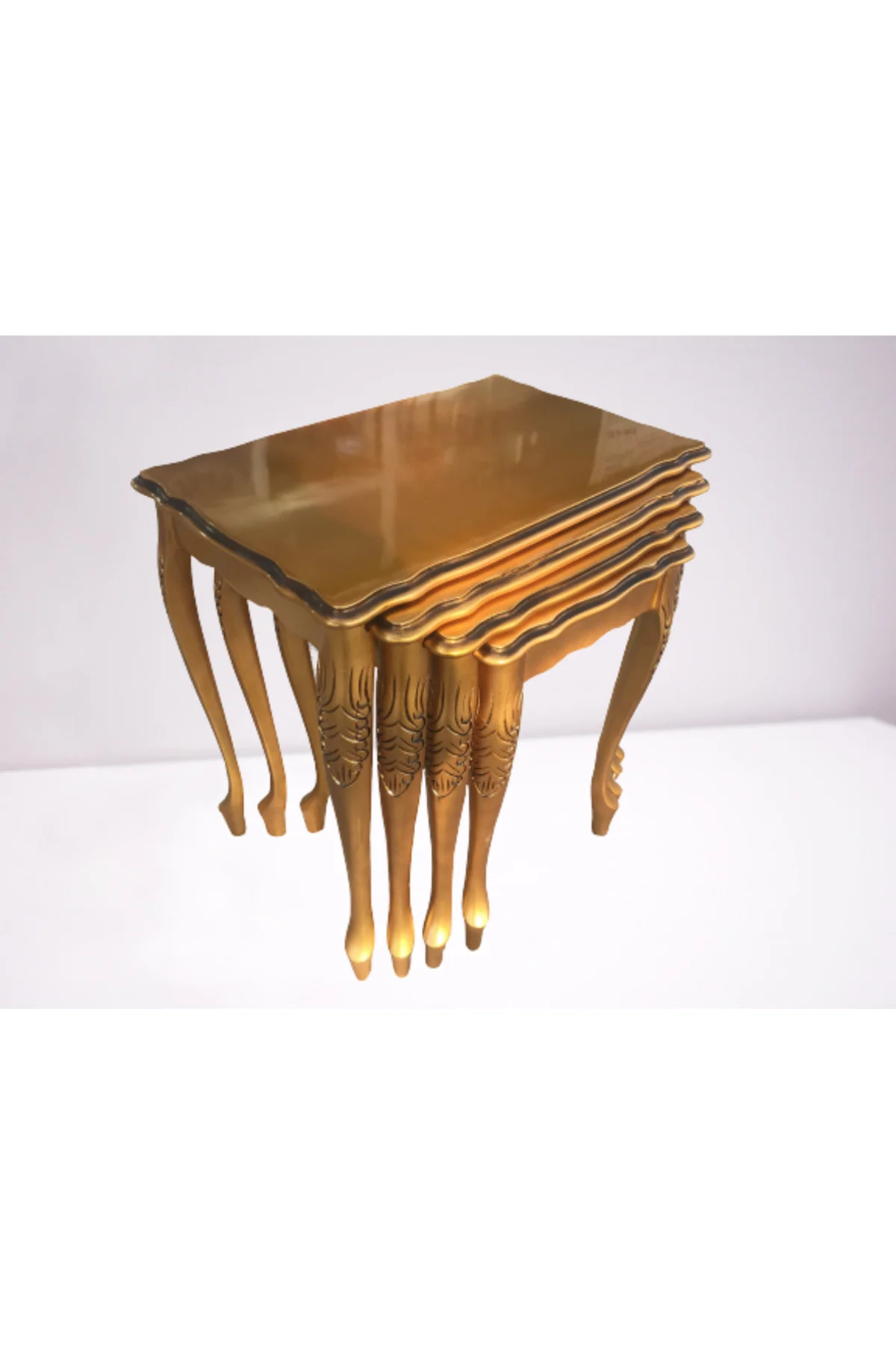 Zigon ST 17936 Klasik Model sehpa Parlak Gold renk Kayın Aslan Oyma Ayak El Yapım Zigon ST 17936 Klasik Model sehpa Parlak Gold renk Kayın Aslan Oyma Ayak El Yapım - Görsel 4