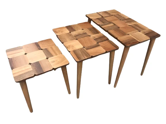 Zigon ST 17951 Klasik KARE Tabla MODEL Kayın Retro Ayk Parlak Ceviz Natüre Elyapı