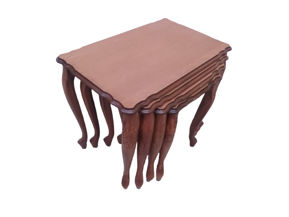 Zigon ST 18465 klasik Model Sehpa Kayın Aslan Oyma ayak Parlak Ce