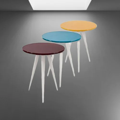 Zigon ST 3Ayak13556 3Renk Model Sehpa Kayın Torna RETRO Ayak MDF tabla El Yapım Fiyatı, Yorumları ve Özellikleri