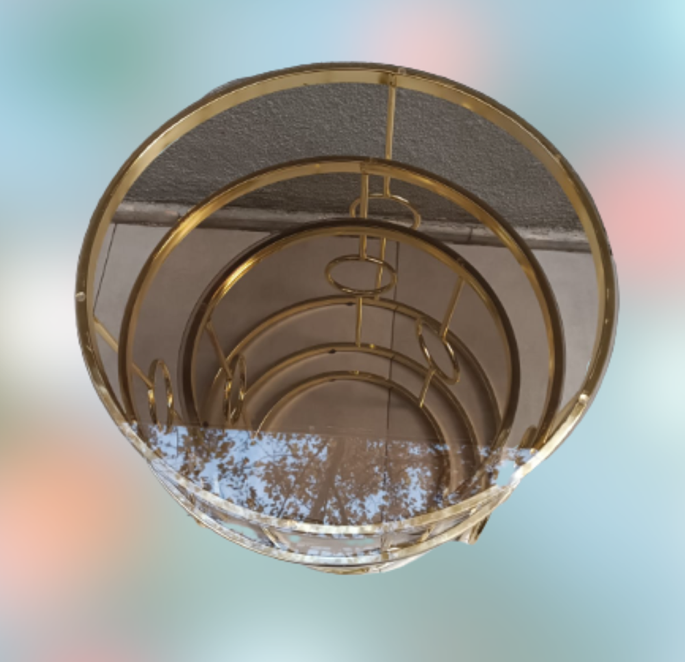 Zigon ZLF 14103 HaLKALI Model füme Temper Cam Tabla Metal Gold ka