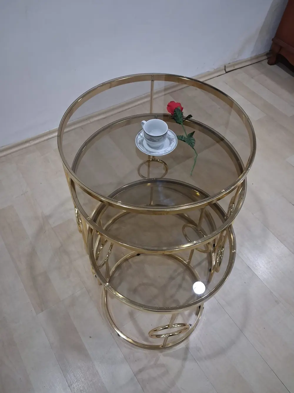 Zigon ZLF 14103 HaLKALI Model füme Temper Cam Tabla Metal Gold ka