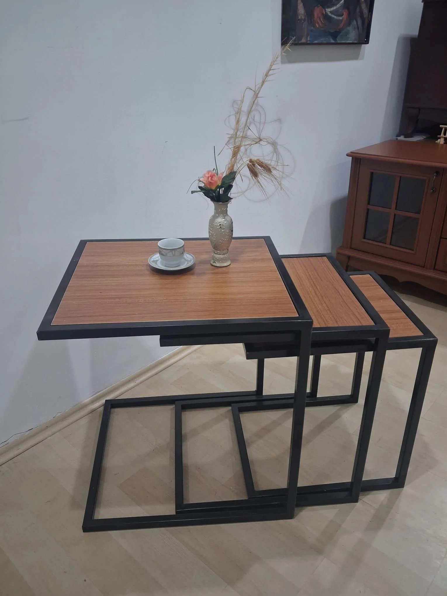 Zigon ZLF 3LÜ 14097C Model Metal Siyah fırın boya MDF Ceviz Theak tabla Elyapım Zigon ZLF 3LÜ 14097C Model Metal Siyah fırın boya MDF Ceviz Theak tabla Elyapım Fiyatı, Yorumları ve Özellikleri