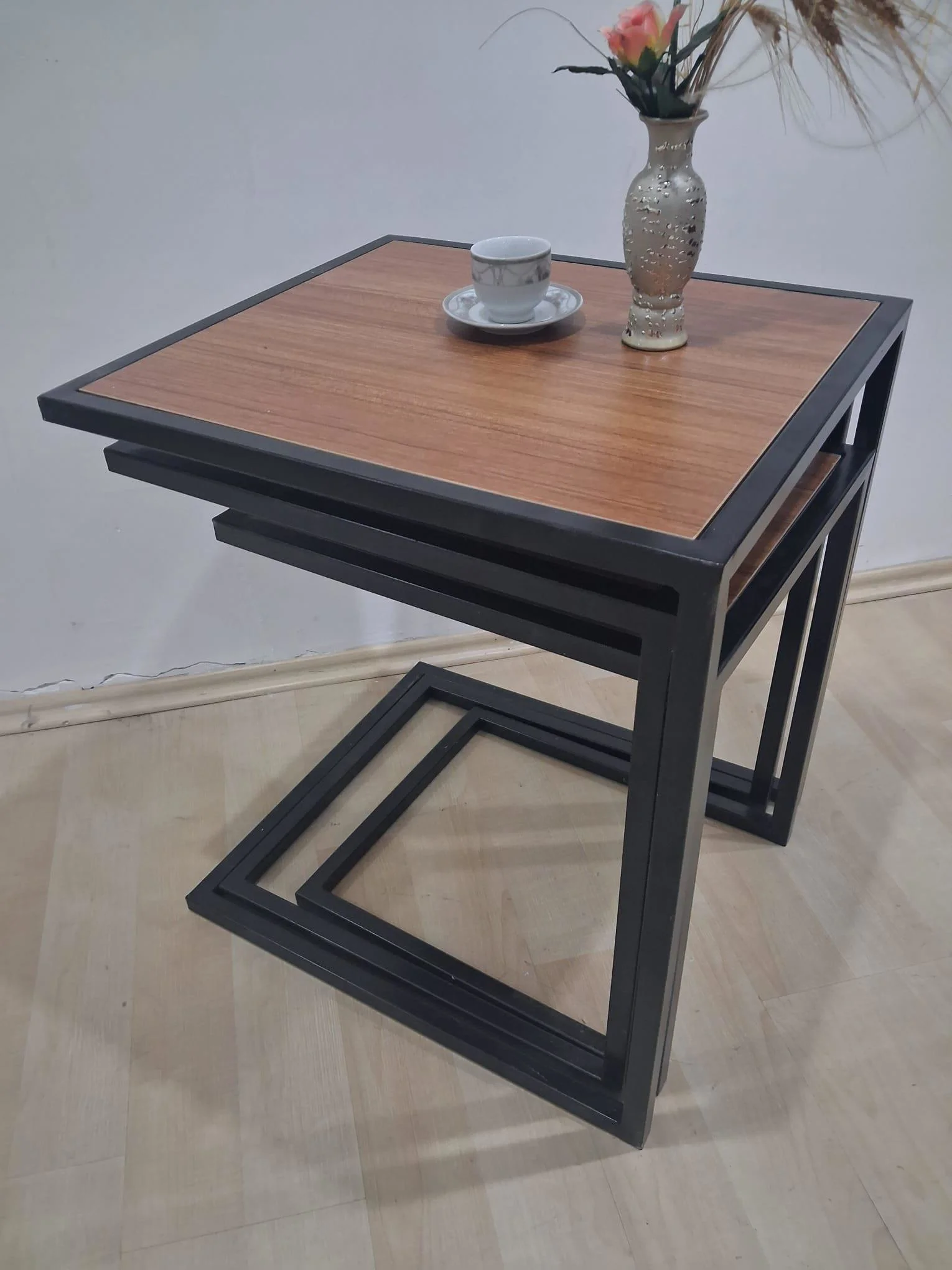 Zigon ZLF 3LÜ 14097C Model Metal Siyah fırın boya MDF Ceviz Theak tabla Elyapım Zigon ZLF 3LÜ 14097C Model Metal Siyah fırın boya MDF Ceviz Theak tabla Elyapım Fiyatı, Yorumları ve Özellikleri