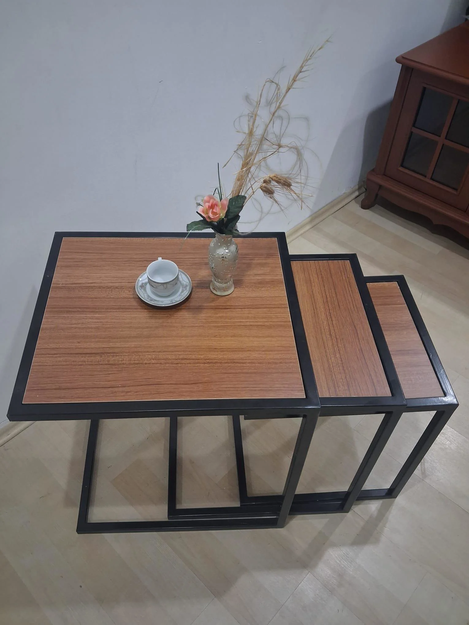 Zigon ZLF 3LÜ 14097C Model Metal Siyah fırın boya MDF Ceviz Theak tabla Elyapım Zigon ZLF 3LÜ 14097C Model Metal Siyah fırın boya MDF Ceviz Theak tabla Elyapım Fiyatı, Yorumları ve Özellikleri