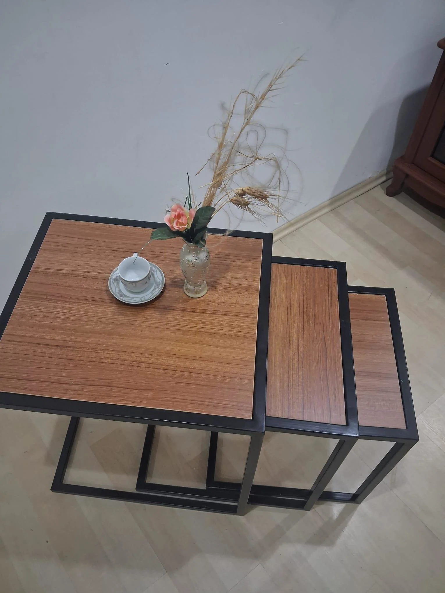 Zigon ZLF 3LÜ 14097C Model Metal Siyah fırın boya MDF Ceviz Theak tabla Elyapım Zigon ZLF 3LÜ 14097C Model Metal Siyah fırın boya MDF Ceviz Theak tabla Elyapım Fiyatı, Yorumları ve Özellikleri