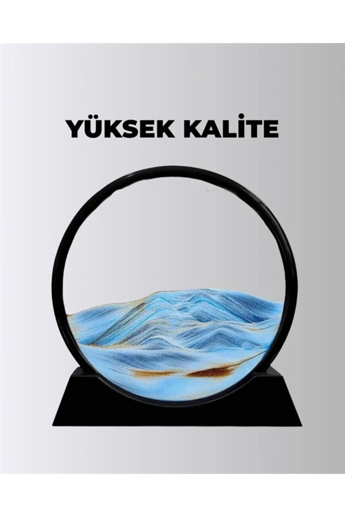 Zihin Açıcı Kum Manzarası – 3d Dinamik Kum Tablosu, Dekoratif, Dönüştükçe Yenilenen Sakinleştirici Sanat Eseri