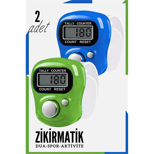 Zikirmatik Dijital Parmak Sayacı Sıfırlanabilir 5 Haneli LCD Ekra
