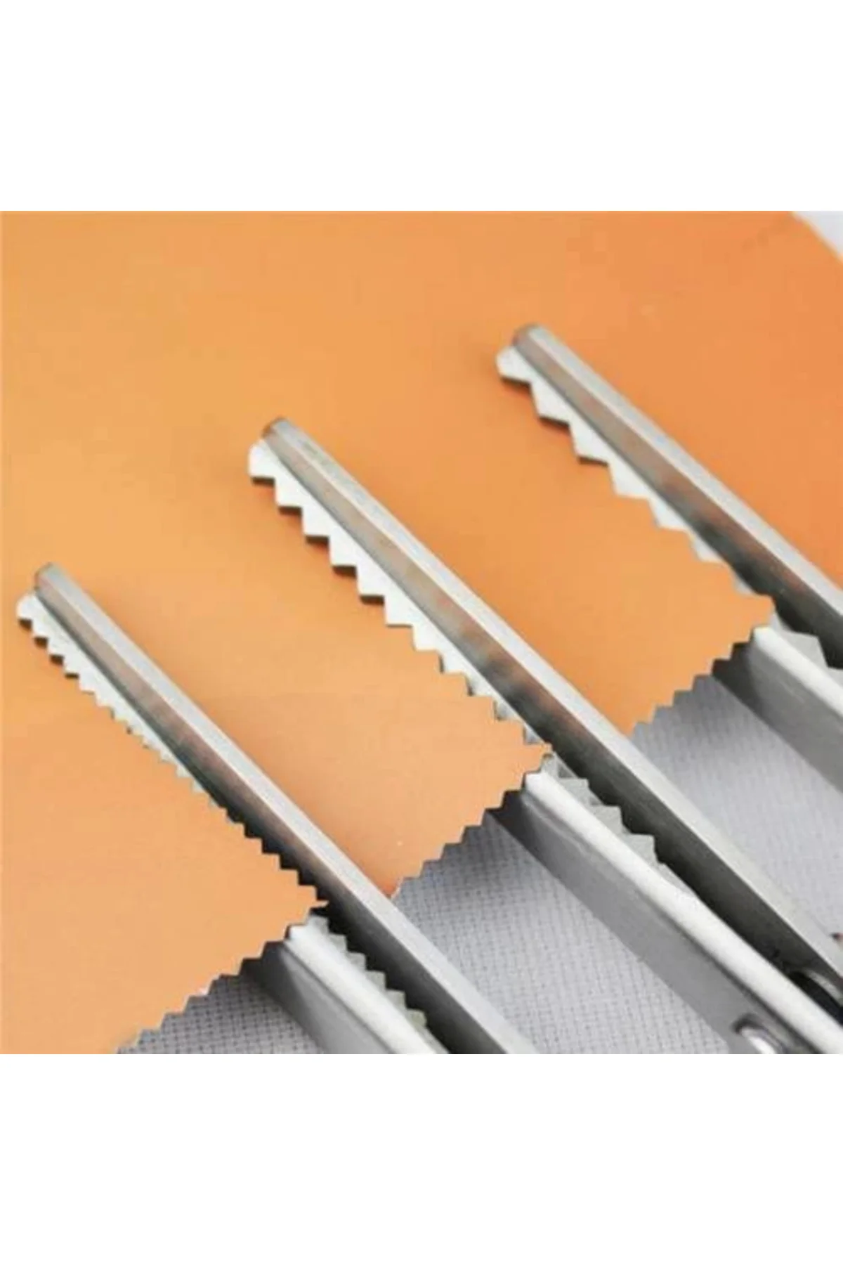 Zikzaklı Kesim Makası Desenli Tırtıklı Oya Makası Terzi Kumaş ( L