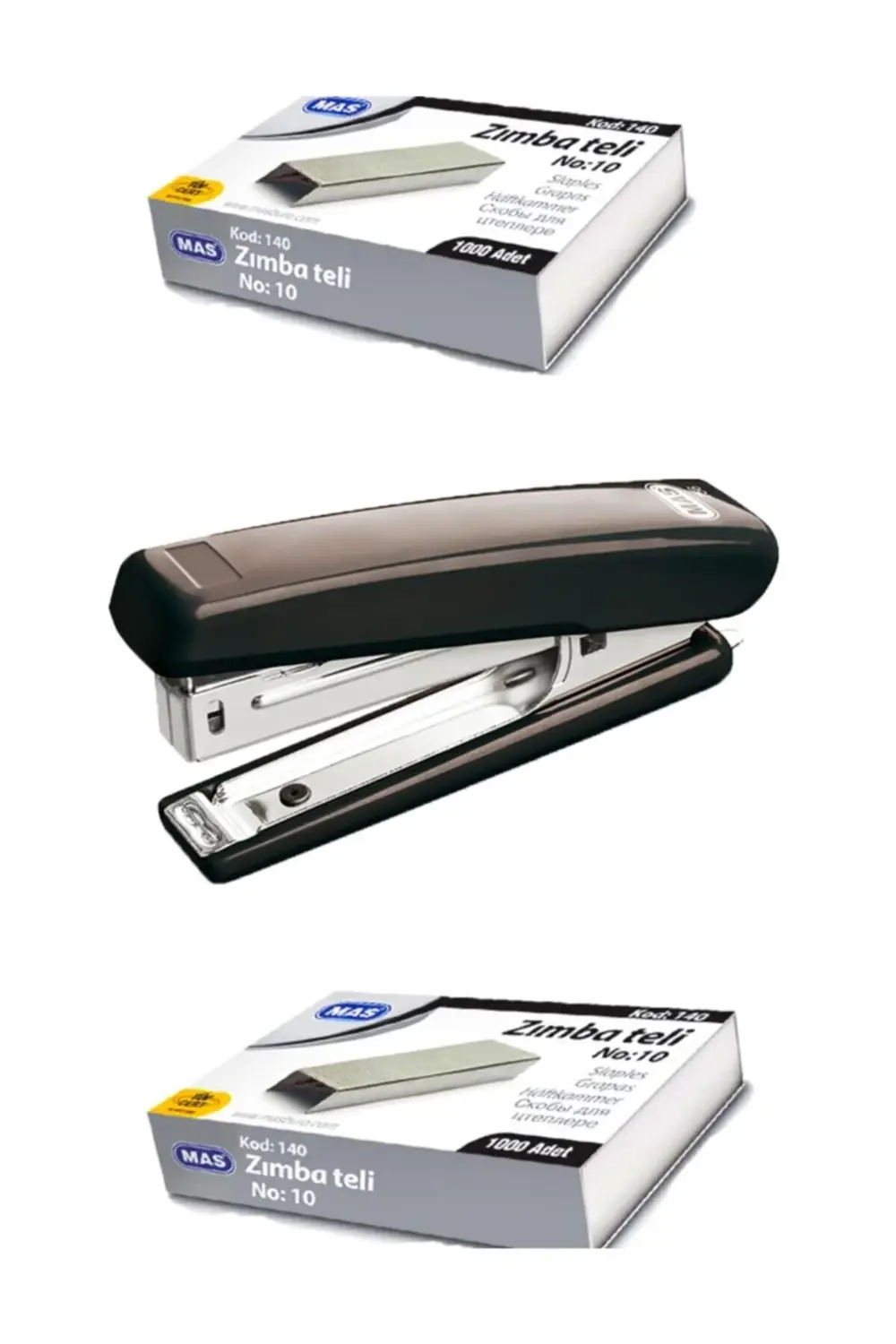 Zımba Makinesi Ve 2000 Tane Tel Ofis Zımba Makinesi Tel Bükmez Pa