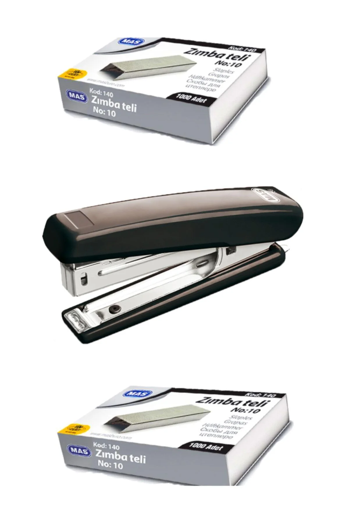 Zımba Makinesi Ve 2000 Tane Tel Ofis Zımba Makinesi Tel Bükmez Pa