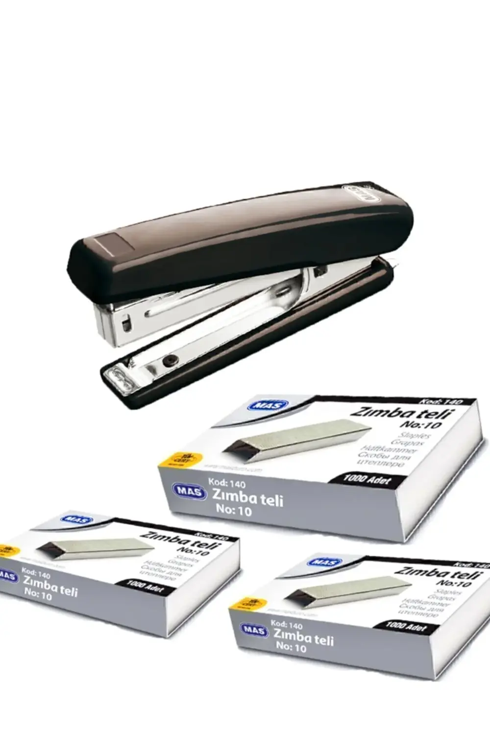 Zımba Makinesi Ve 3000 Tane Tel Ofis Zımba Makinesi Tel Bükmez Pa