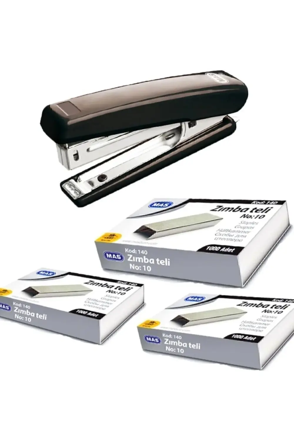 Zımba Makinesi Ve 3000 Tane Tel Ofis Zımba Makinesi Tel Bükmez Pa
