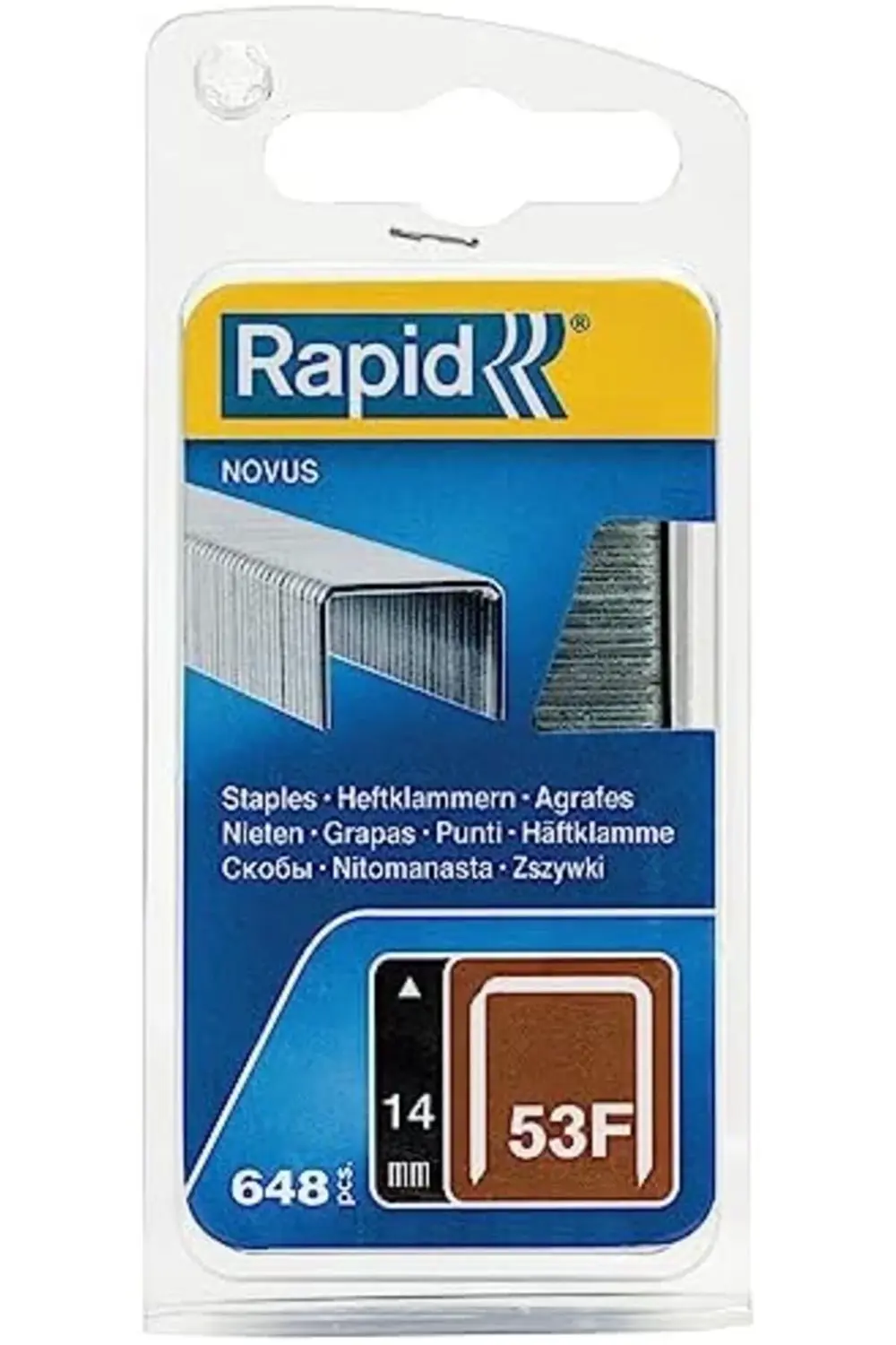 Zımba teli Tip 53F, 14 mm zımba, 648 adet, el ve elektrikli zımba