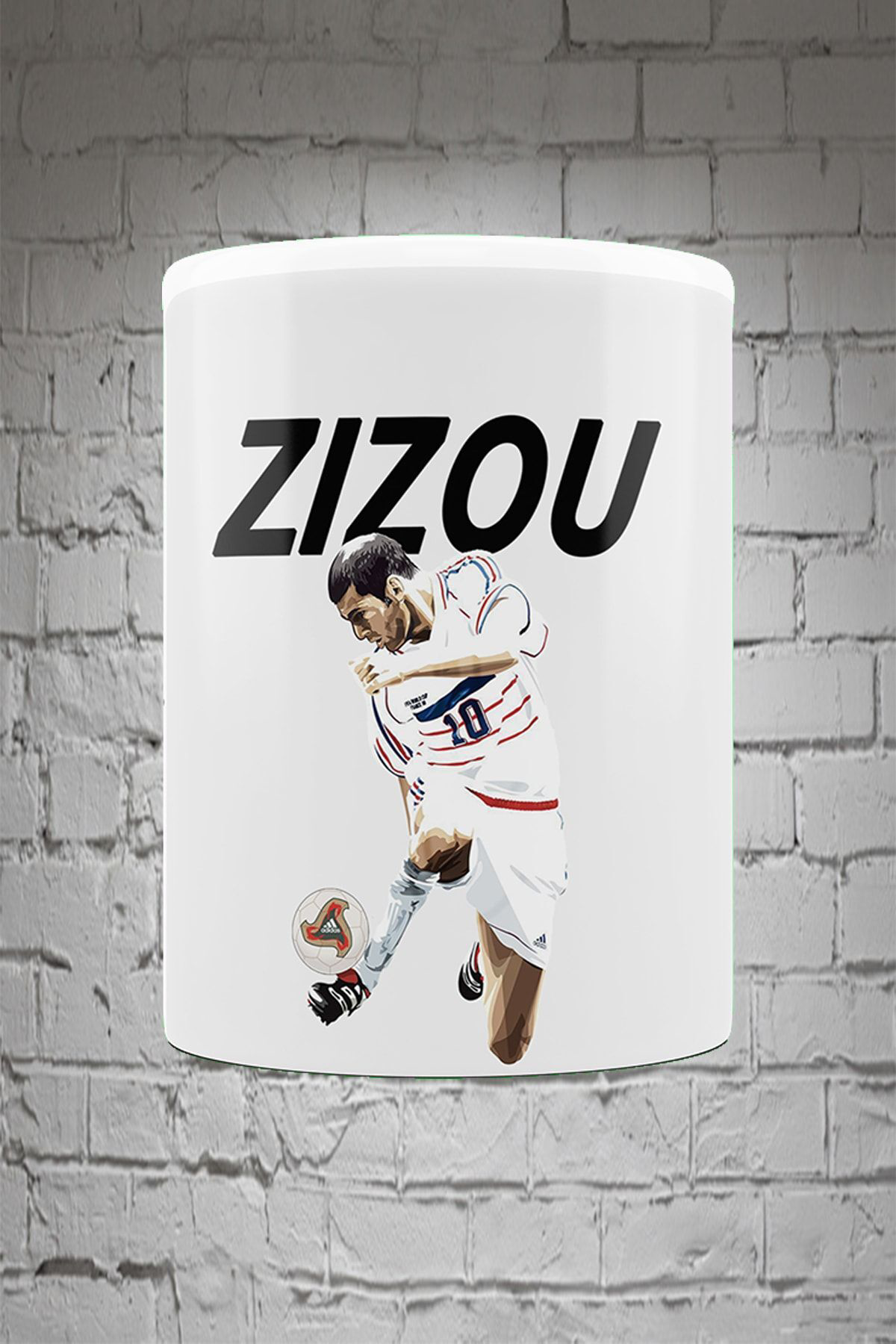 Remonz Zınadıne Zıdane 3 Tarafı Baskılı Porselen Kupa