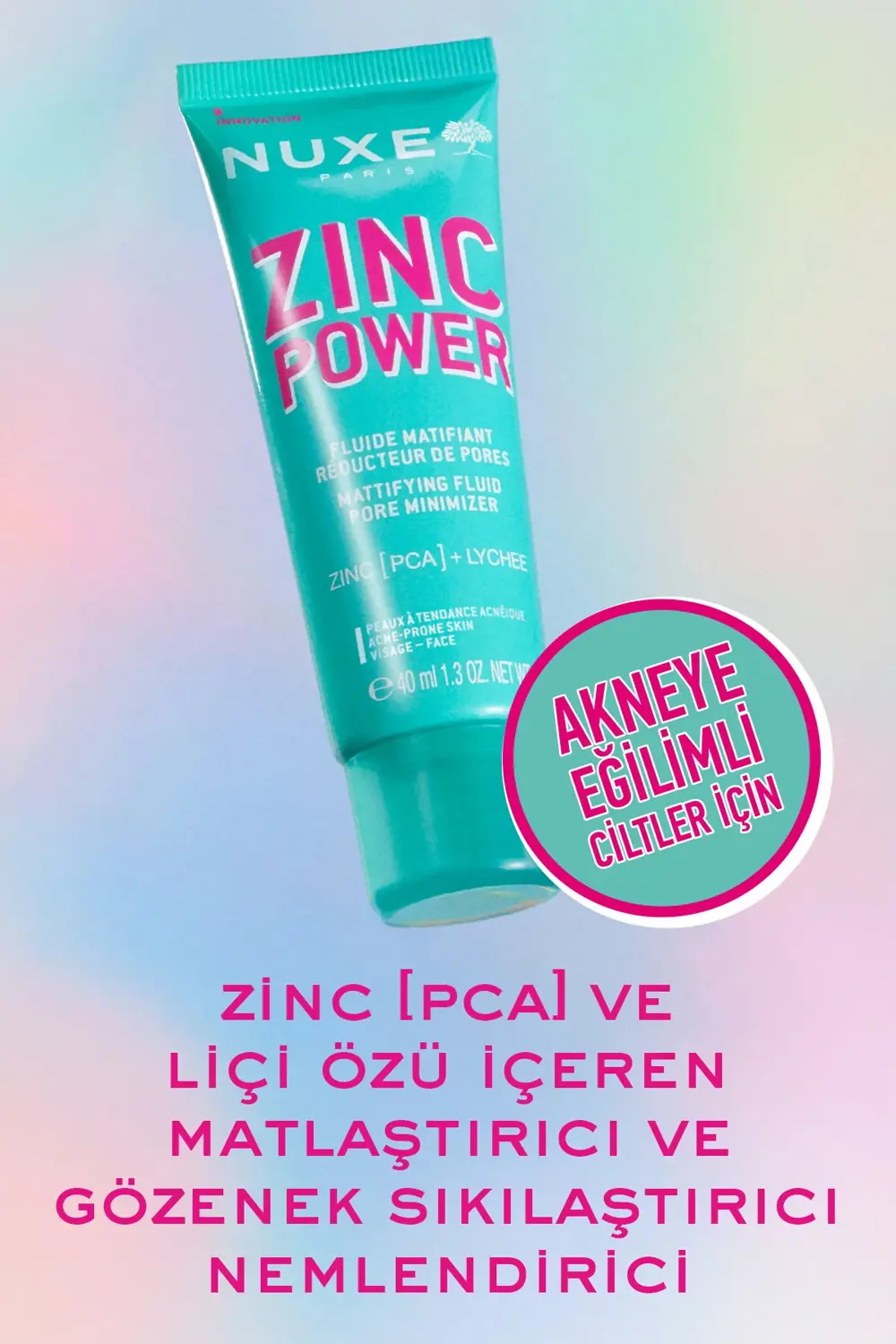 Zinc Power Matlaştırıcı ve Gözenek Sıkılaştırıcı Nemlendirici