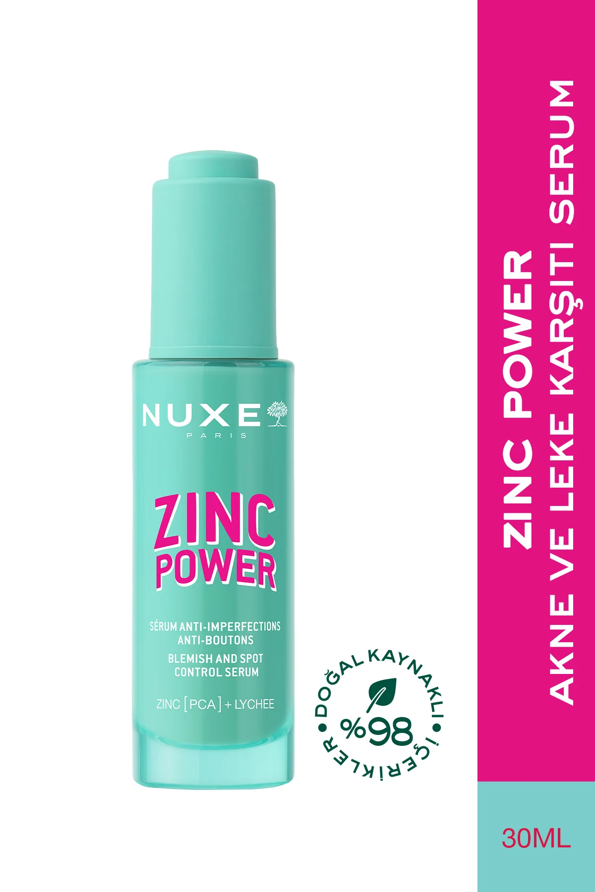 Zinc Power Akne ve Leke Karşıtı Serum 30 ML