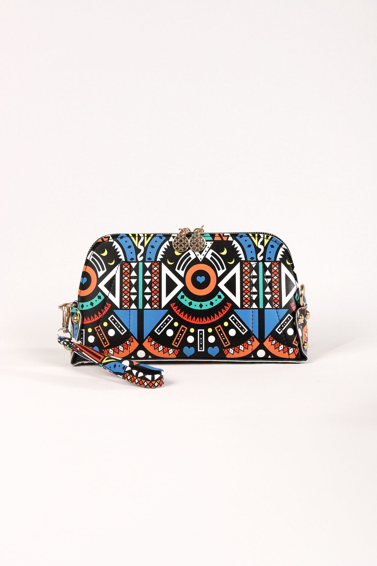 Bagmolly Zincir Askili Çanta Totem Desenli Çapraz Çanta