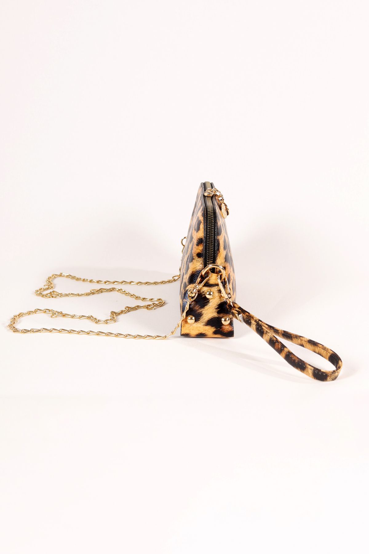 Bagmolly Zincir Askili Çanta Leopar Desenli