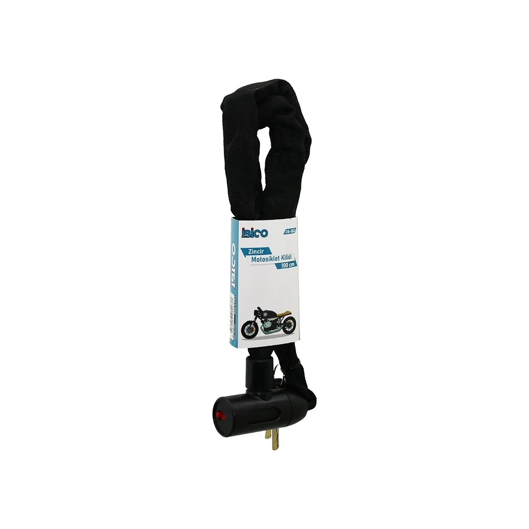 Zincirli Anahtarlı  Motor - Bisiklet Kilit Bez Kılıflı Aç-kapa Kilit Kapak 100cm Bx40 Fiyatı, Yorumları ve Özellikleri