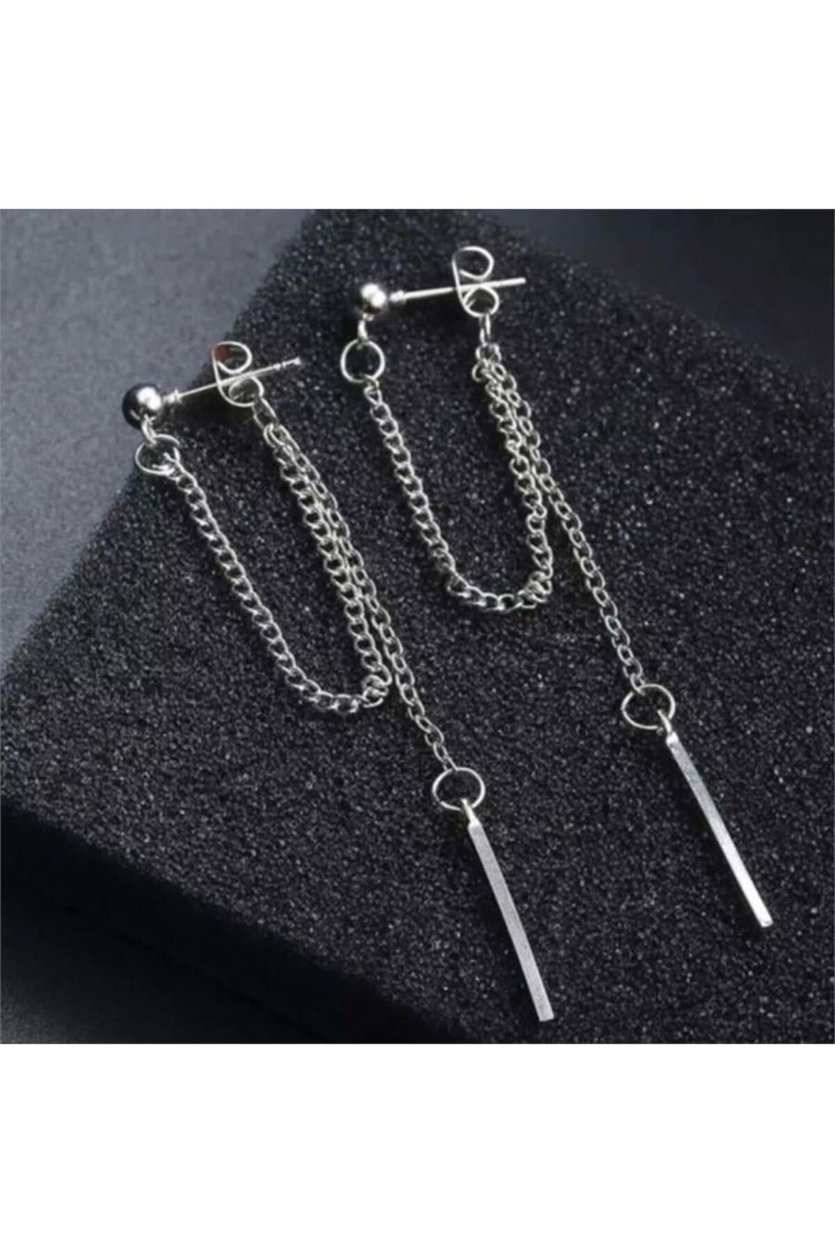 Zincirli Sallantılı Gothic Küpe