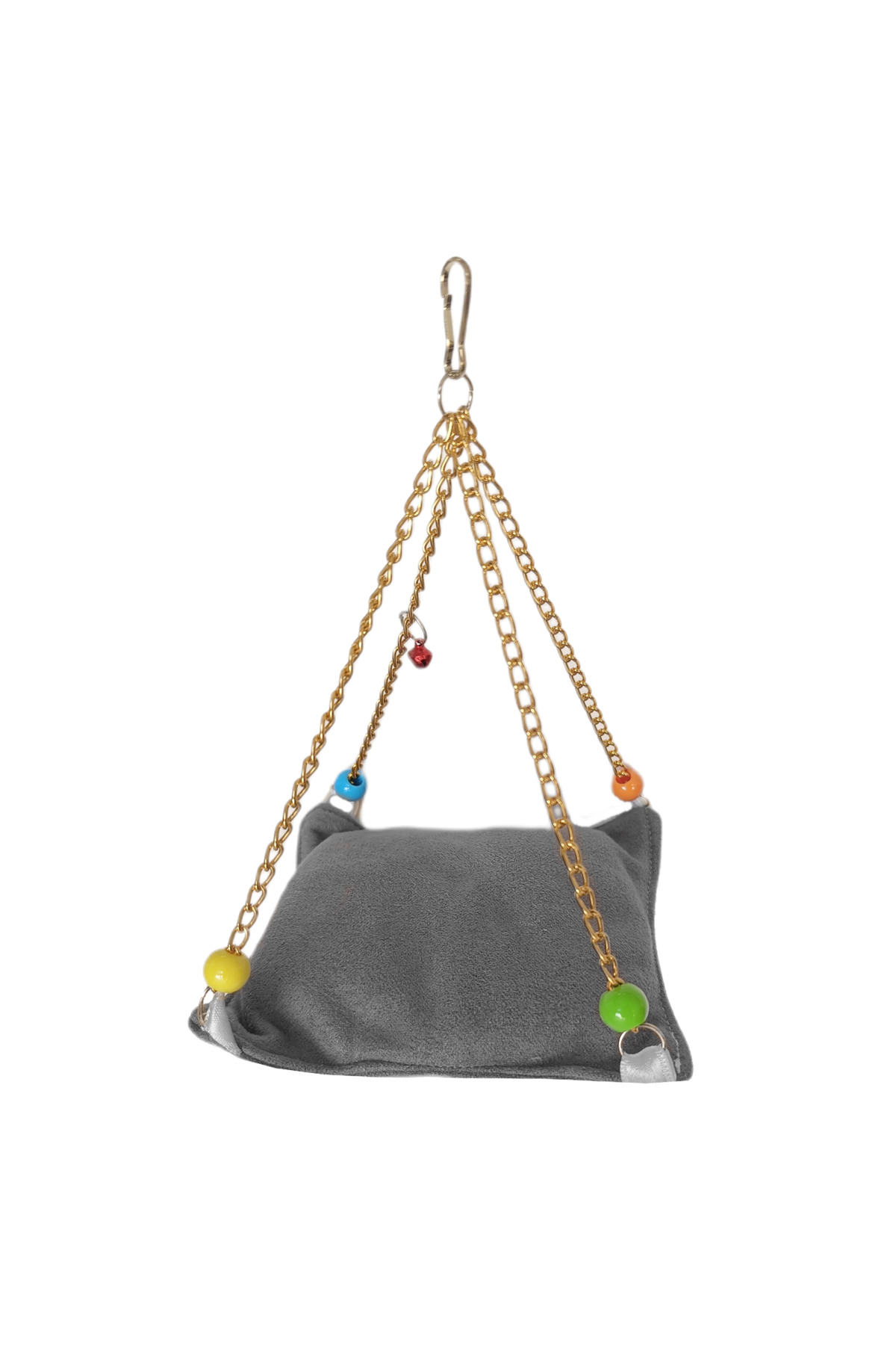 Astra Market Zincirli Yataklı Kuş Hamağı Gri Renkte