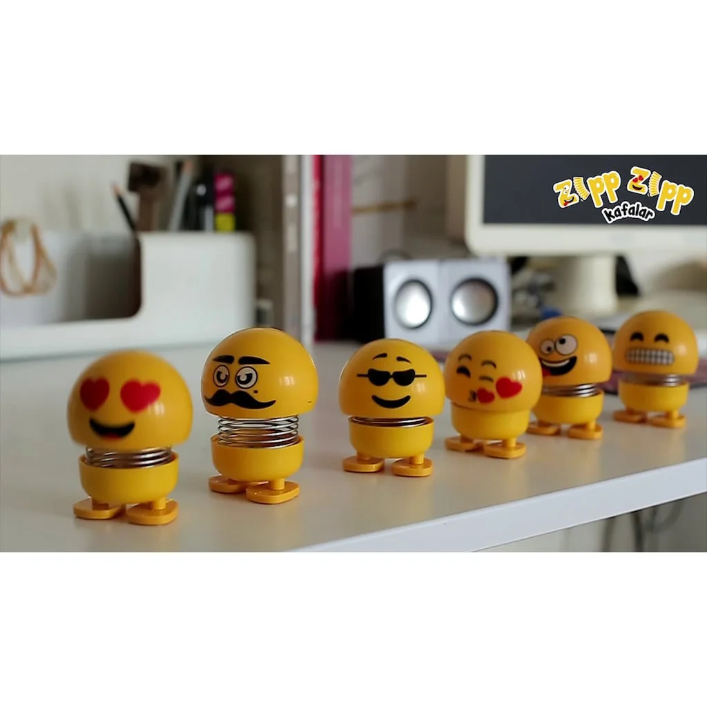 Zıp Zıp Kafalar Sevimli Kafa Sallayan Emojiler Çıın Kafalar