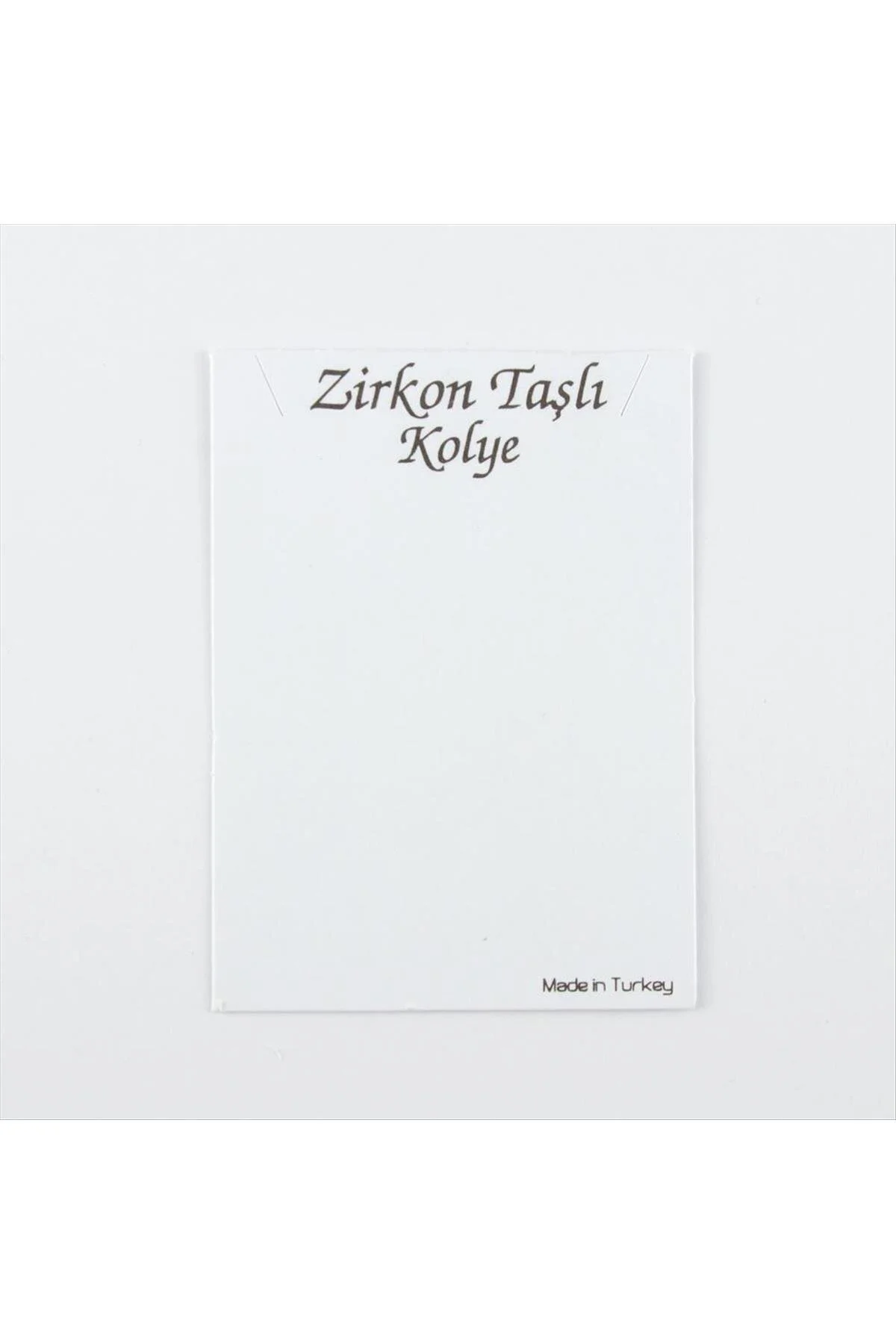 Zirkon Kolye Kartı
