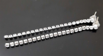 ZİRKON TAŞ TEK SIRA SU YOLU ABİYE KÜPE 6,5 CM-STK108