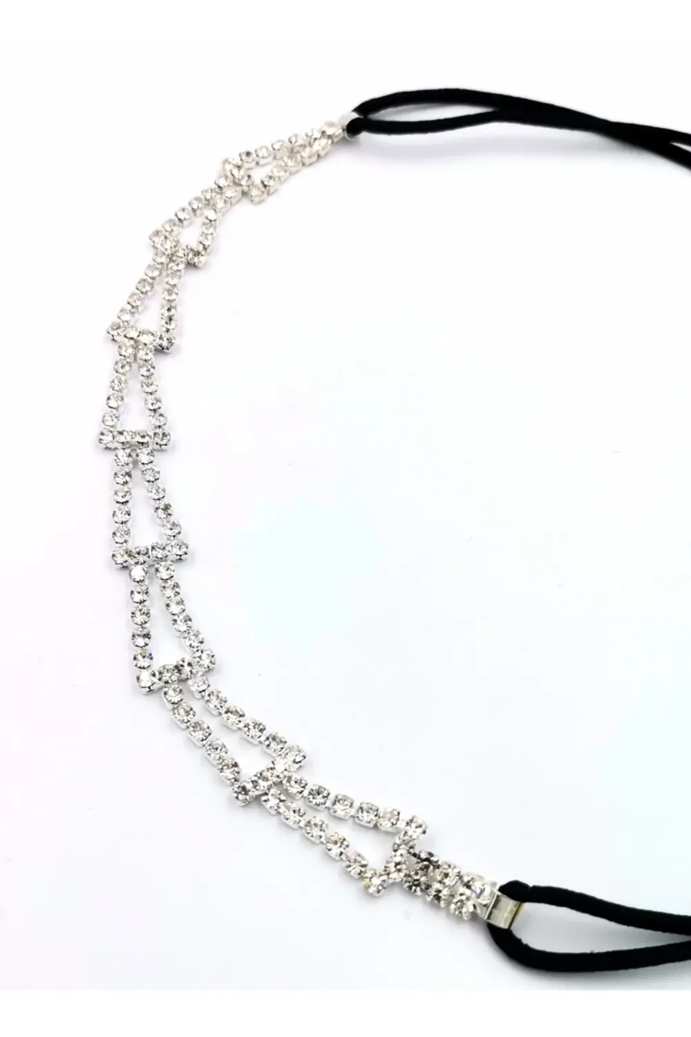 Zirkon Taşlı Abiye Saç ve Boyun Süsü