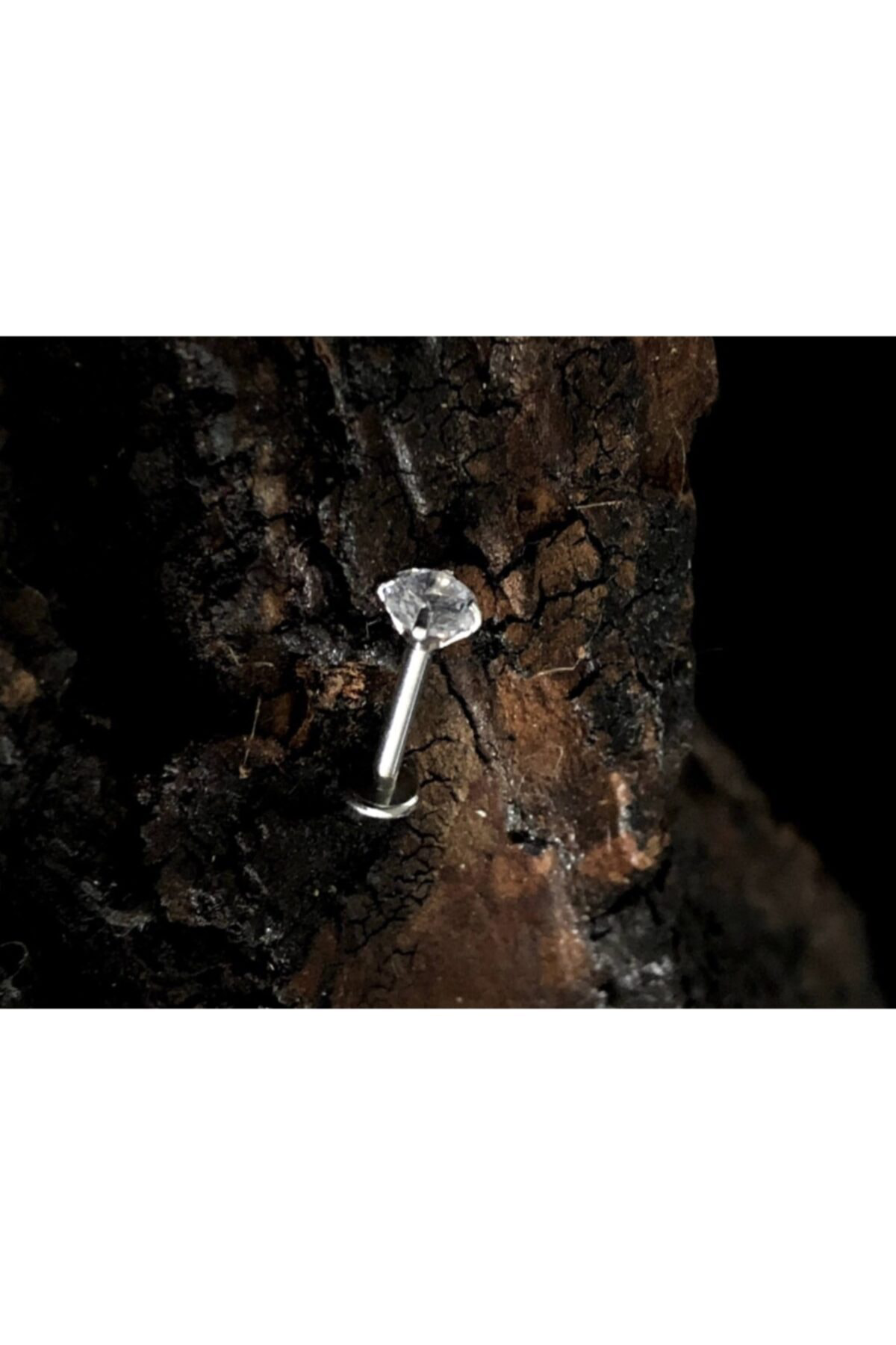 Zirkon Taşlı Çelik Piercing(küpe,burun,helix,tragus,orbital)