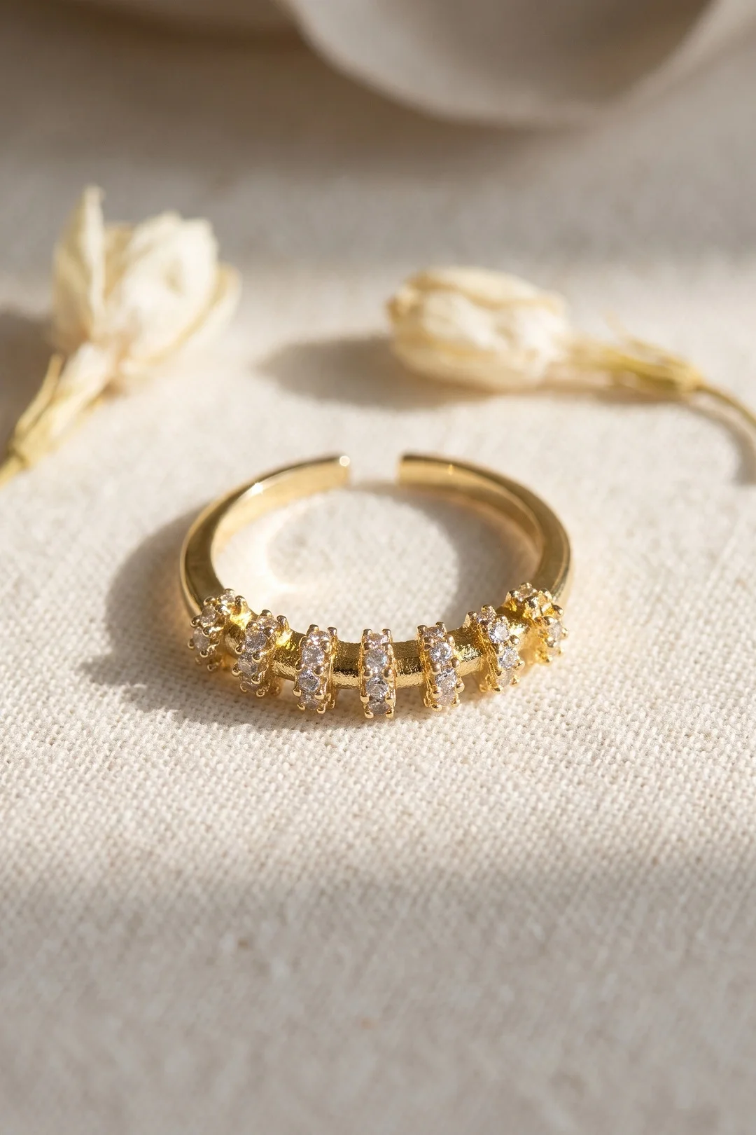 Zirkon Taşlı Gold Renk Vintage Kadın Yüzük Fiyatı, Yorumları ve Özellikleri