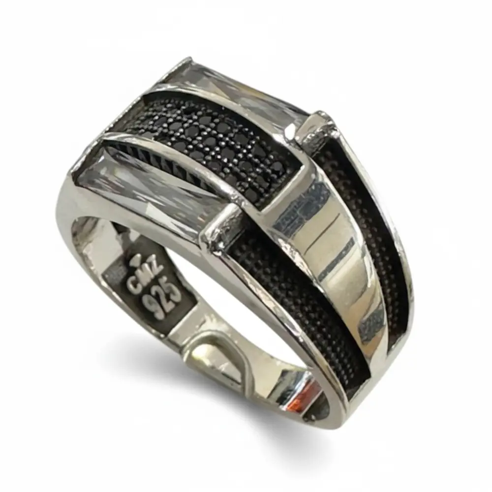 Zirkon Taşlı Gümüş Yüzük 250057088G10Y