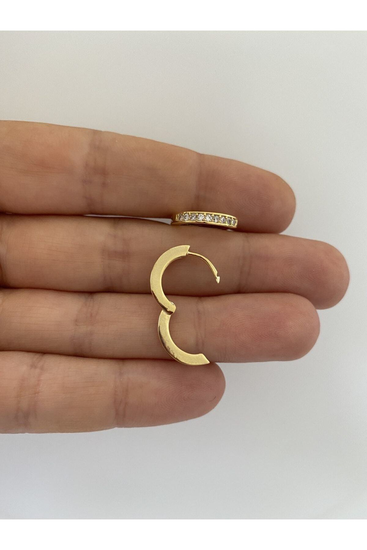 Zirkon Taşlı Halka Conch Piercing