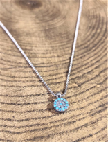 Tükkan Accessories Zirkon Taşli Nazar Boncuklu Kolye-Zikolif5