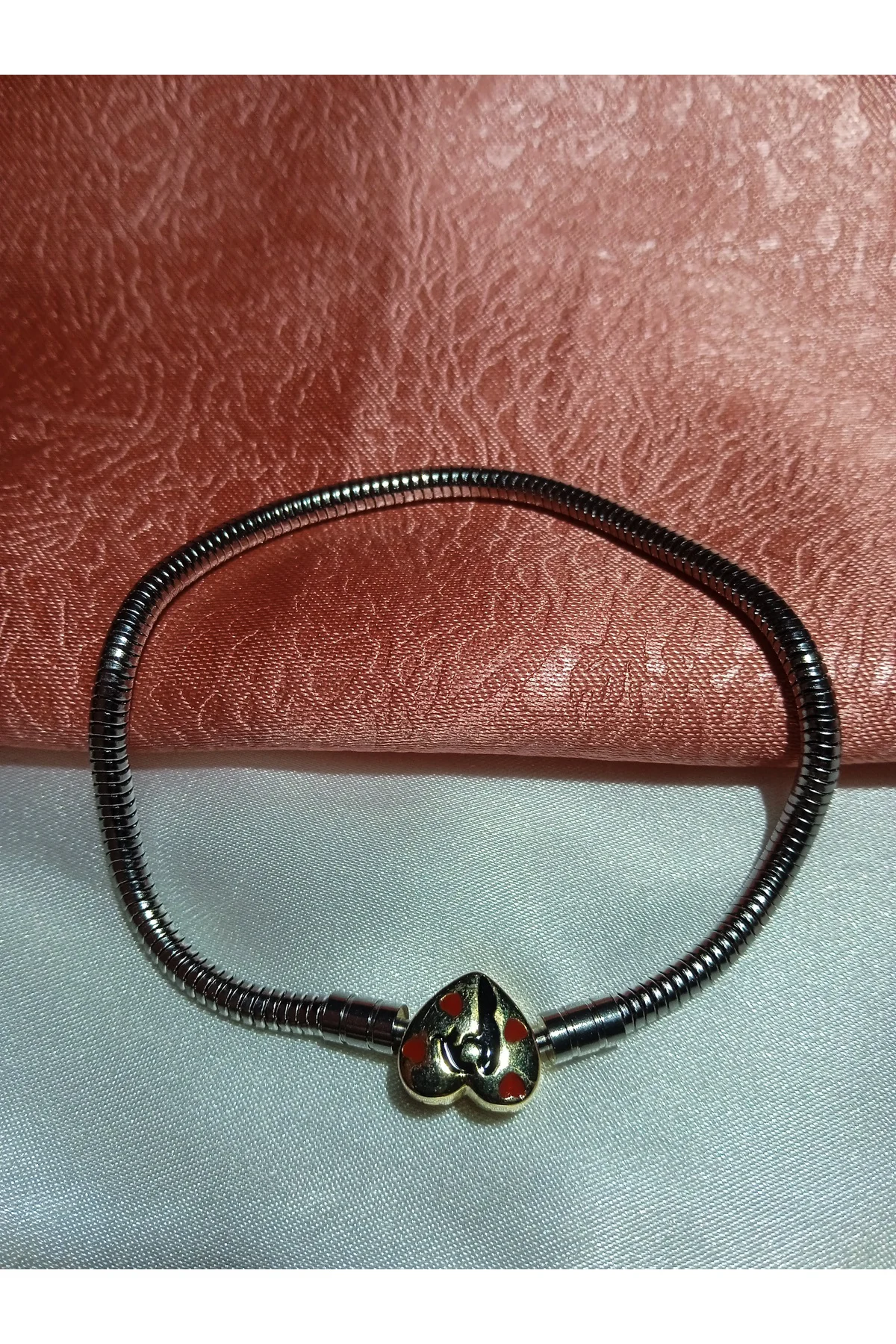 Zirkon Taşlı Paslanmaz Çelik Charm Bileklik