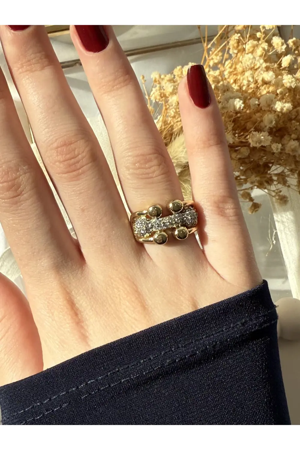 Atelier Emine Zirkon Top Tasarım Yüzük