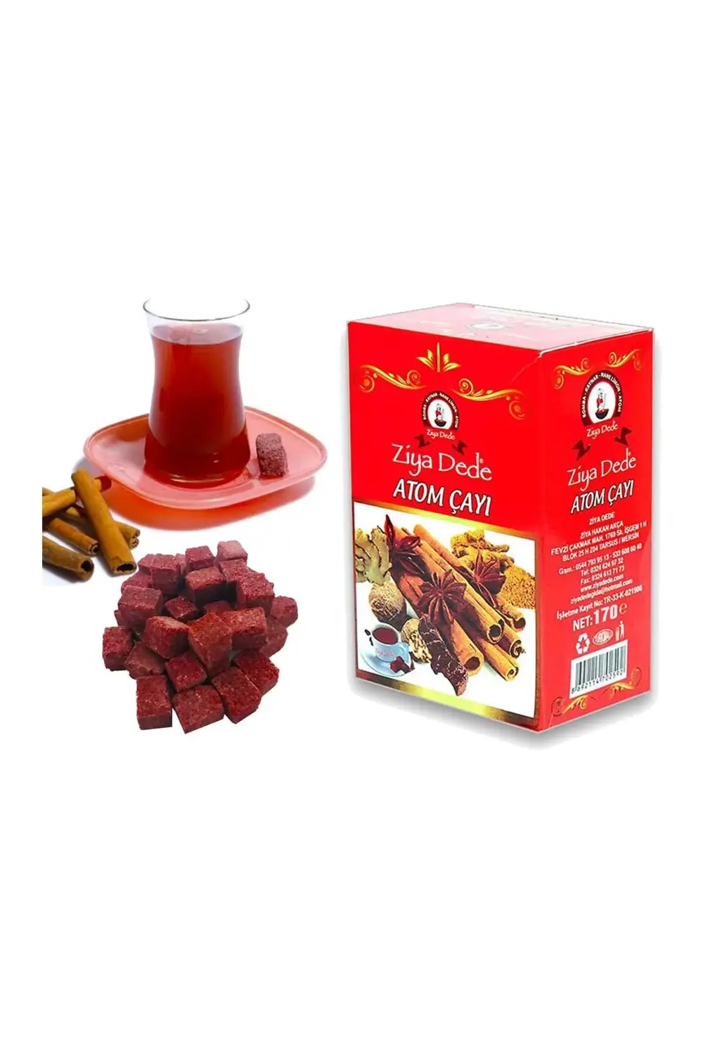 Ziyadede Ziya Dede Atom Çayı Doğal Lezzet 170 Gr 30 Paket