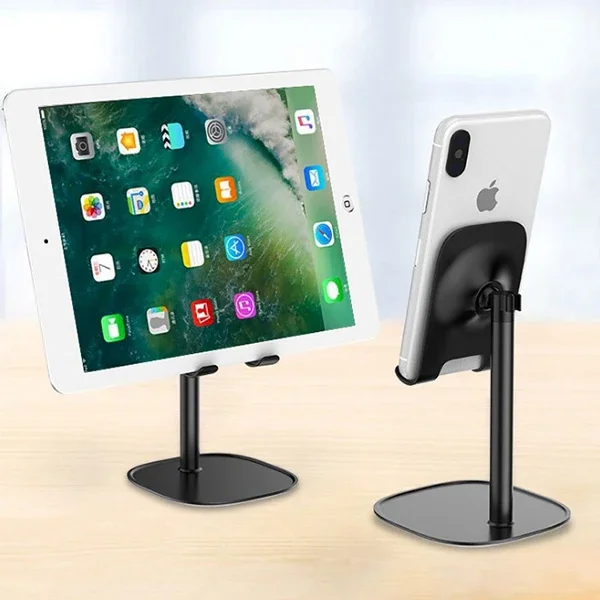 ZM-12 Metal Cep Telefonu ve Tablet Masaüstü Tutucu Stand - Ayarlanabilir, Kaymaz ve Şık Tasarım