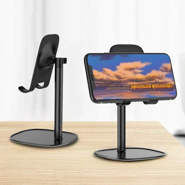 ZM-12 Metal Cep Telefonu ve Tablet Masaüstü Tutucu Stand - Ayarlanabilir, Kaymaz ve Şık Tasarım