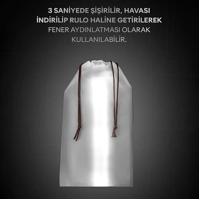 ZMR ZMR-385 Katlanır Şişirilebilir Beyaz Ledli Aydınlatma Tüpü US