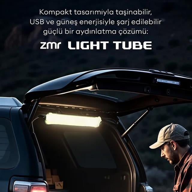 ZMR ZMR-385 Katlanır Şişirilebilir Beyaz Ledli Aydınlatma Tüpü US