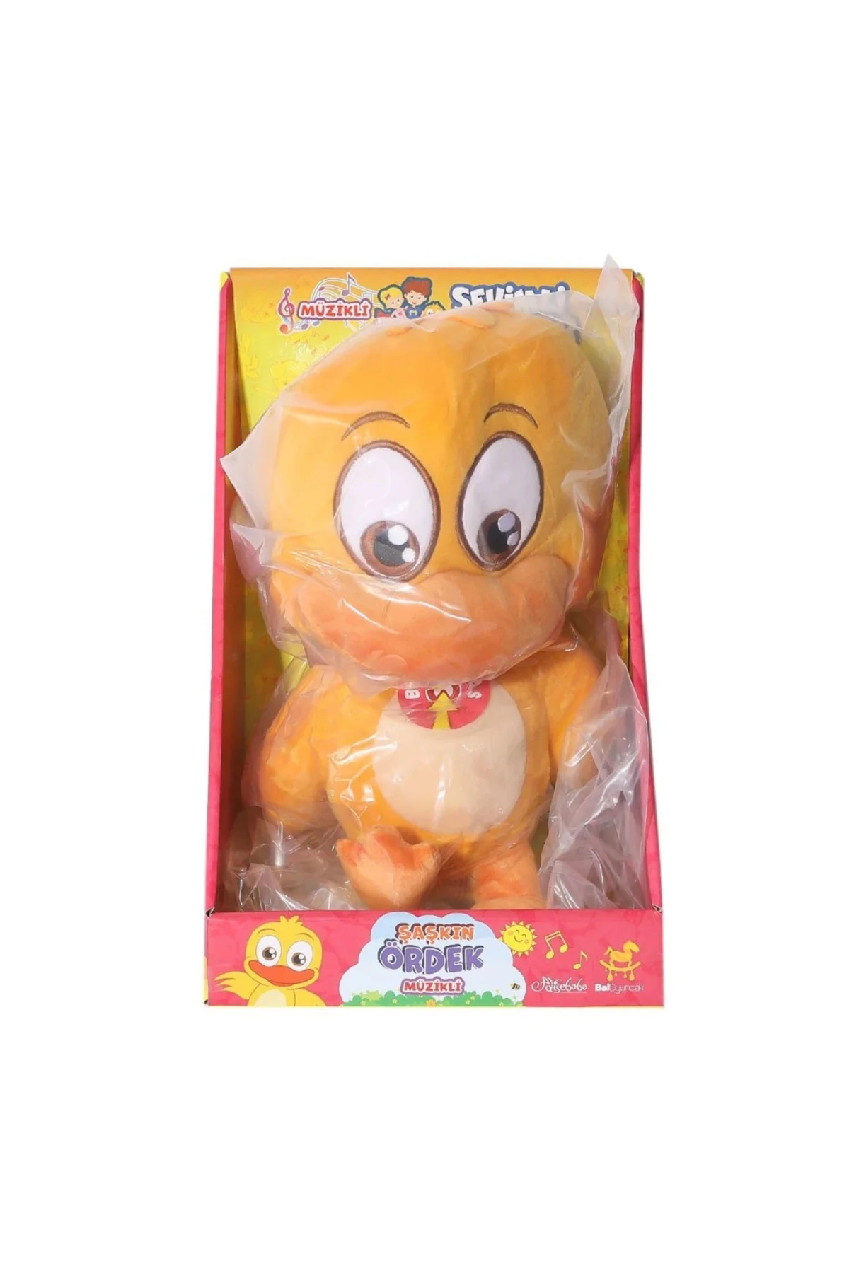 znv Mey İthalat® BAL-55115 Şaşkın Ördek Müzikli Peluş Sevimli Dos
