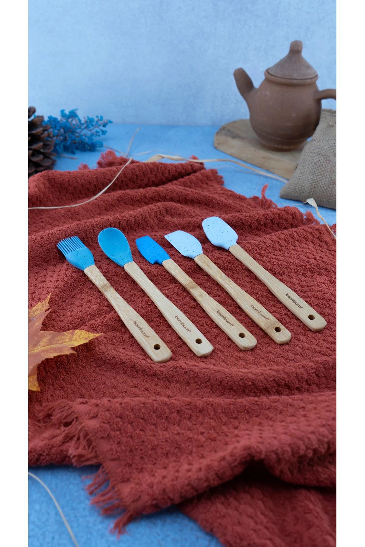 Zolly  5’li Spatula Seti Mavi