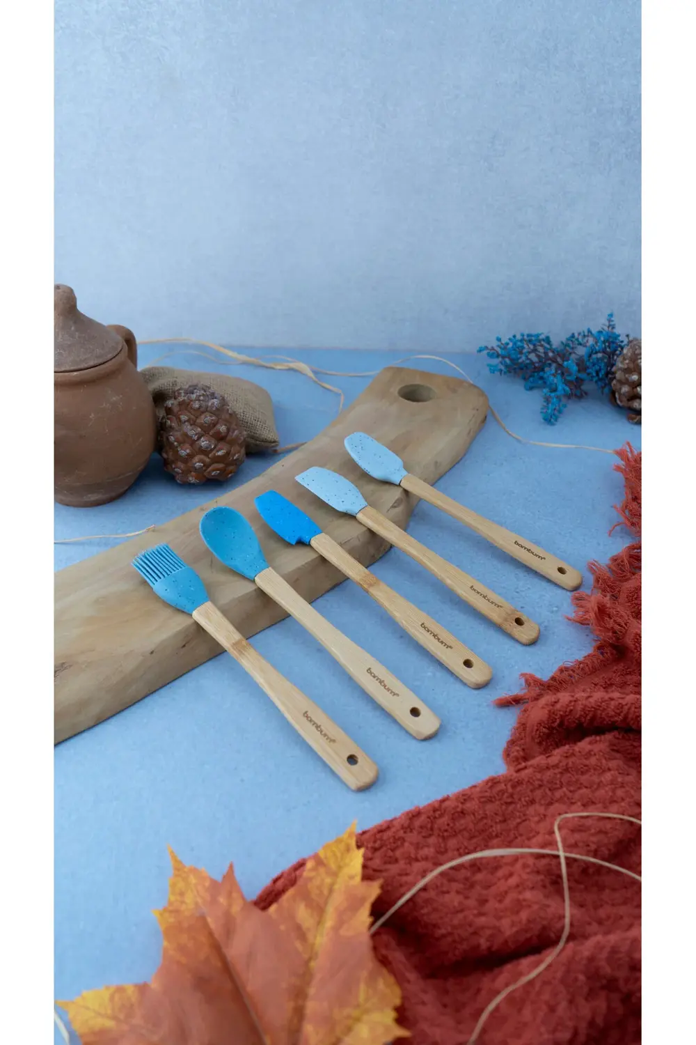 Zolly  5’li Spatula Seti Mavi