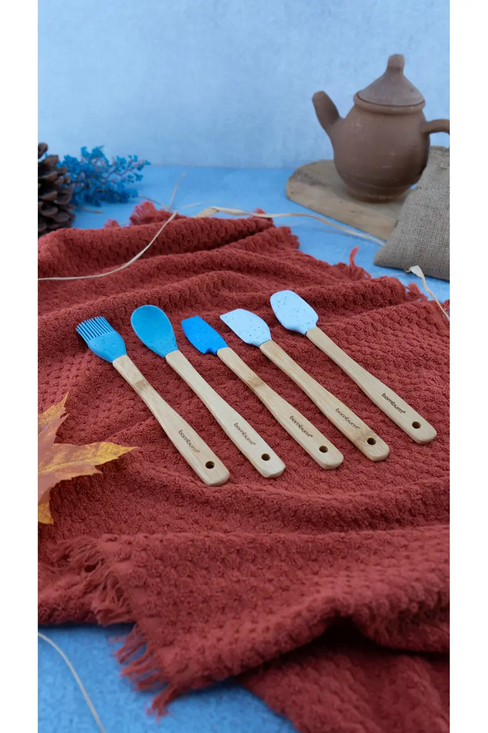 Zolly  5’li Spatula Seti Mavi