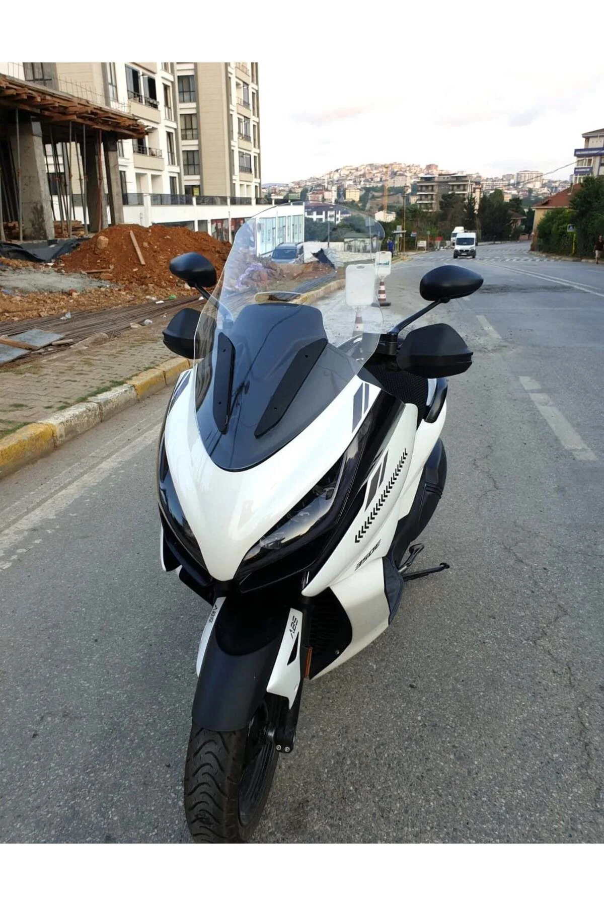 Zontes 350 E Ön Cam 2022-2023 Model 70cm Şeffaf Renkli 4mm